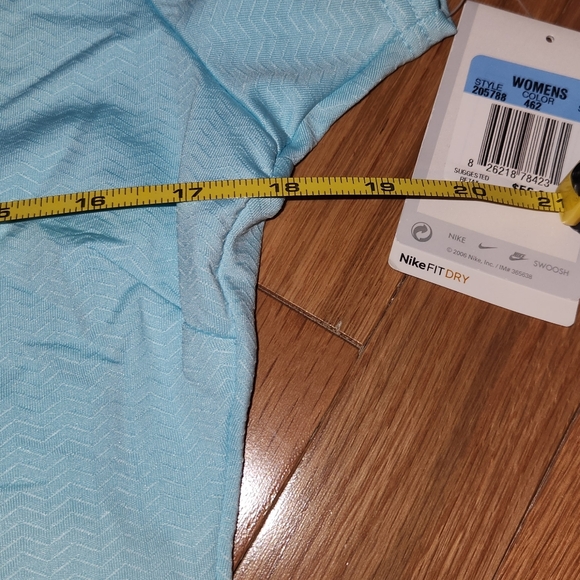 NEW DEADSTOCK VINTAGE NIKE DRIFIT GOLF PERFORMANCE POLO NO BUTTON V-NECK SZM - Picture 10 of 16